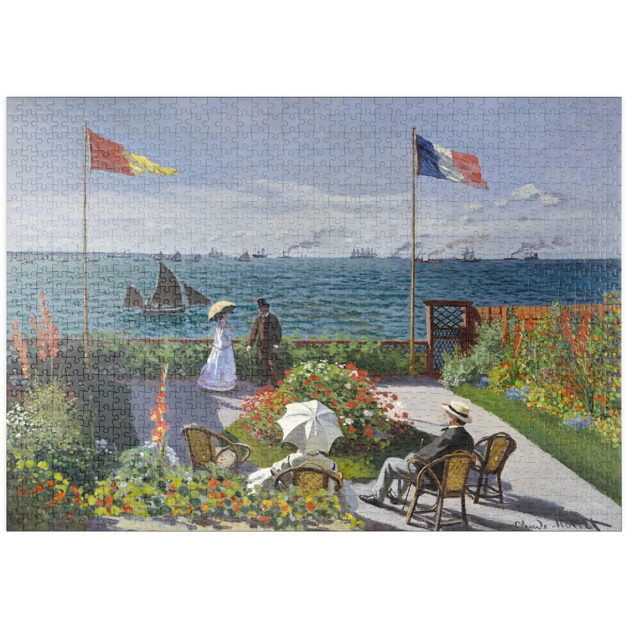 Garden At Sainte-Adresse By Claude Monet - Premium 1000 pieces Puzzle - MyPuzzle special collection from pyornis