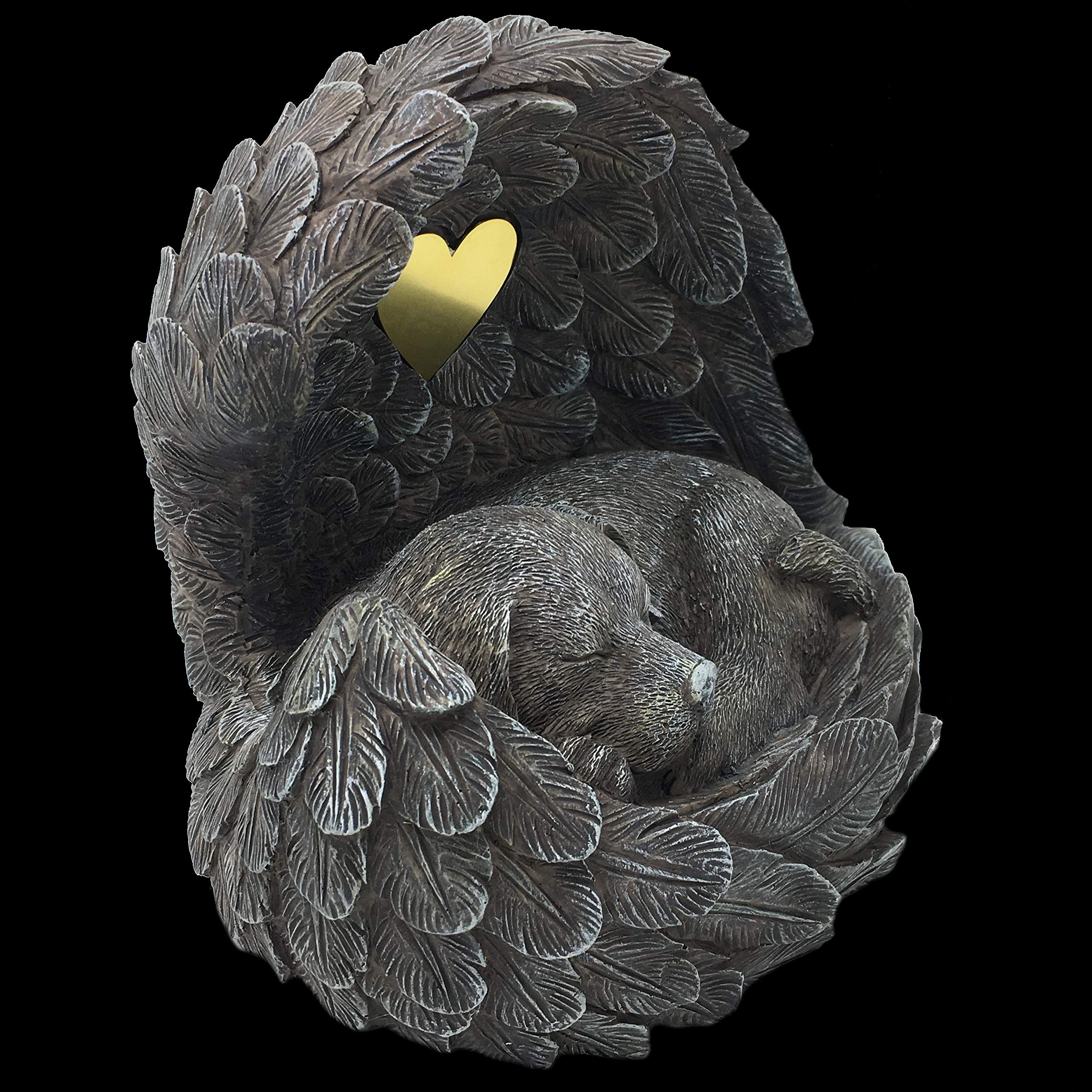 Staffordshire Bull Terrier urn met beeldje - gepersonaliseerde