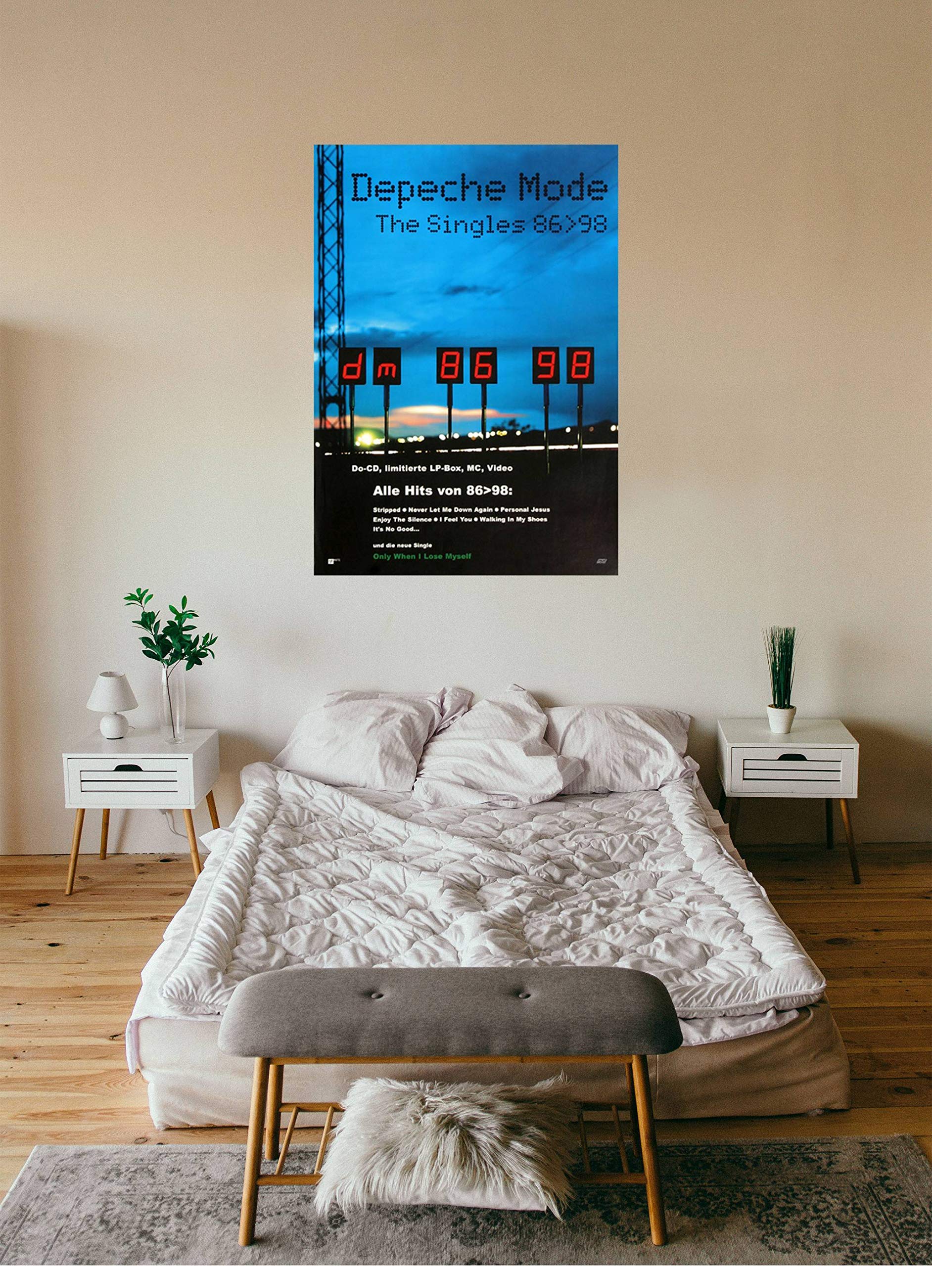 Depeche Mode - The Singles, 2002 » Konzertplakat/Premium Poster | Live Konzert Veranstaltung | DIN A1 «
