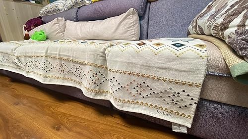 Miniatura 2 de SoulFeel Funda de sofá de doble protección 100 % impermeable para sala de estar, funda de sofá para sofá de 3 plazas, protector reversible de