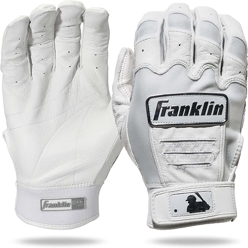 Franklin Sports CFX Fp Chrome Softball Batting Gloves Pair - White - Women's Lar