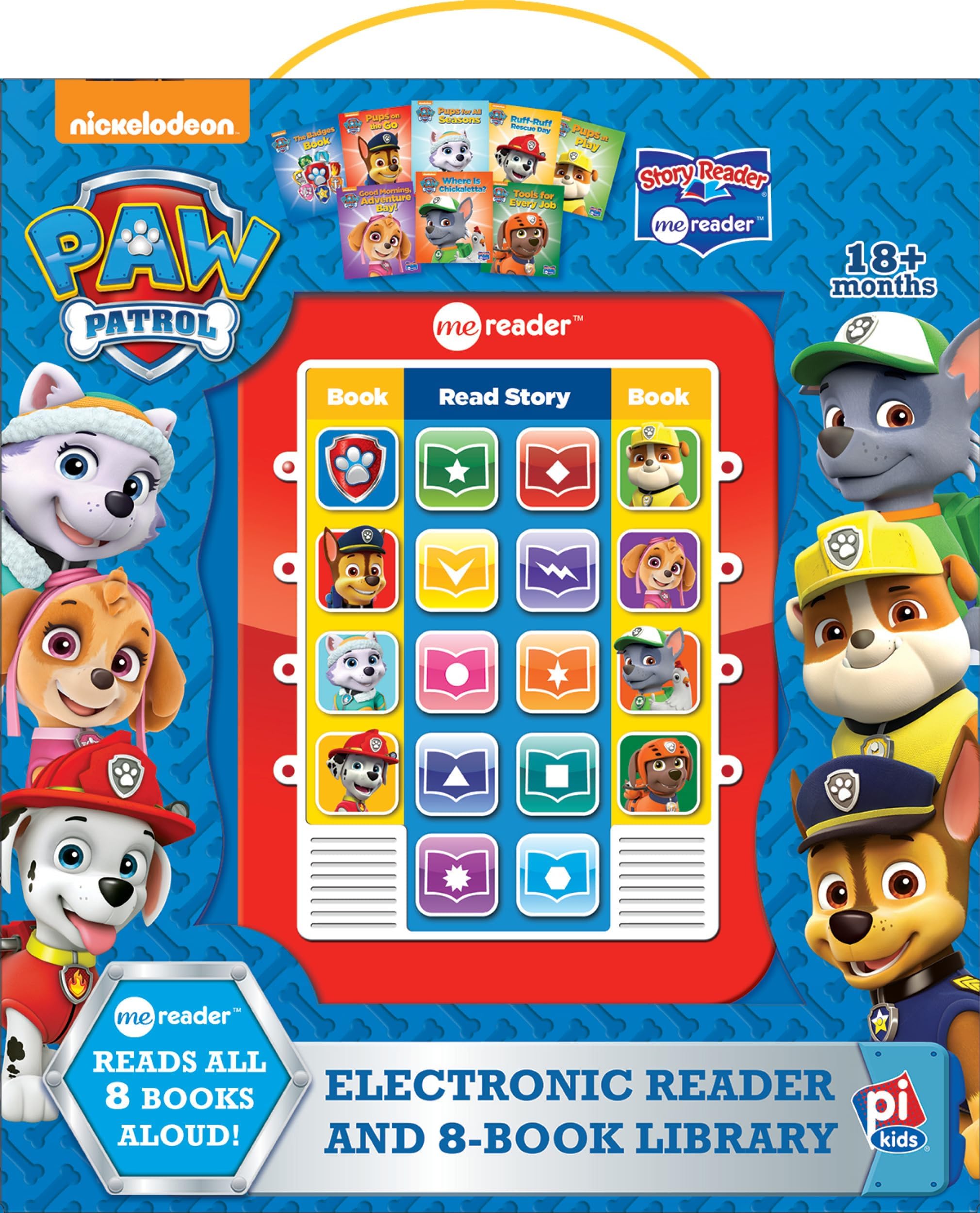 Nickelodeon - Paw Patrol Me Reader Electronic Reader and 8-Book Library - Pi Kids