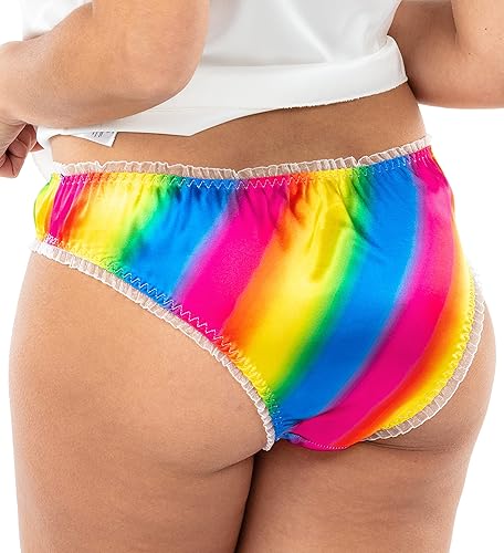 Miniatura 3 de Satini Braguitas de lencería Tanga para mujer, braguitas de satén