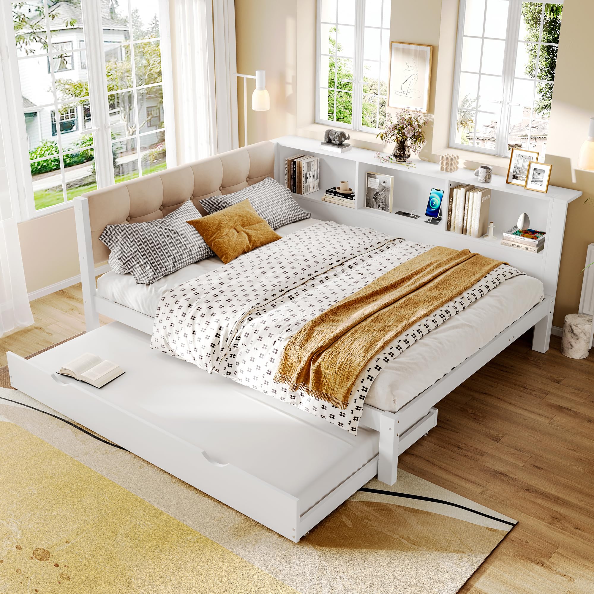 Fasba Cama con Almacenamiento y Puerto USB - Diseño práctico para niños y familias Modelo FCLYD-WX000340AAK