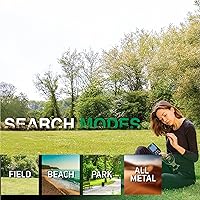 Vista 10 de Nokta Simplex Lite - Detector de metales con bobina de búsqueda DD impermeable de 9.5 pulgadas, vibración para detectar bajo el agua, playa y todos