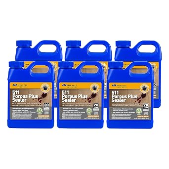 Miracle Sealants 511 Porous Plus Penetrating Sealer, Quart, 6-Pack