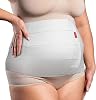 ORTONYX 12 موثق بطن واسع للرجال والنساء / Postpartum Postsoperial Postsurgery Belly Compression Wrap / 524012 White XL Plus Size