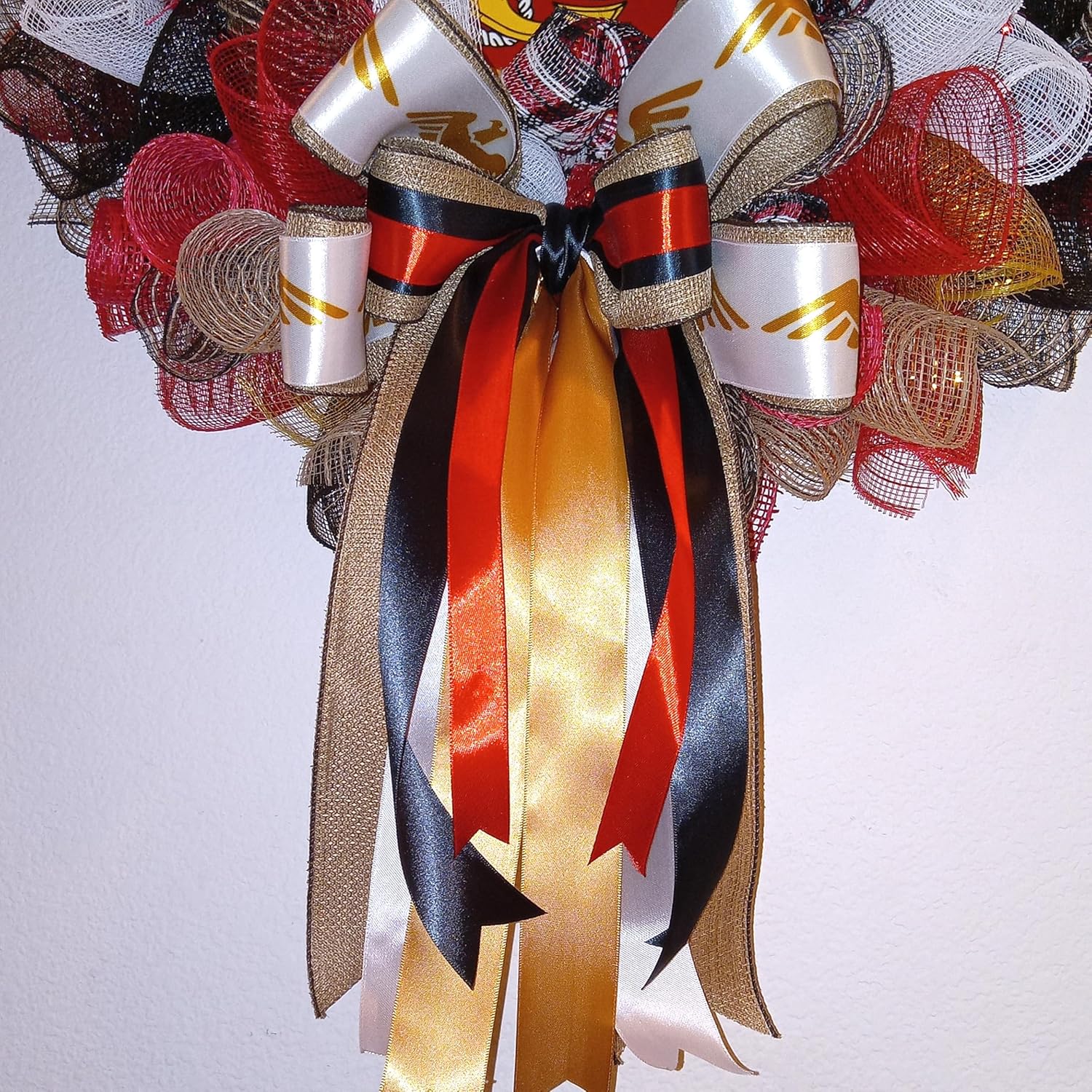 Marine Wreath 22 X 22 Inches Military Veteran Semper Fidelis Red Black Gold