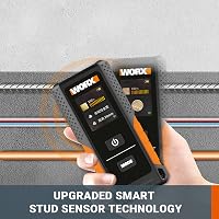 WORX WX086 Falszkenner 3-in-1 Multifunkciós Detektor - Fa, Fém és Elektromos Vezeték Kereső HyperCrystal LCD Kijelzővel, 3.7V 5