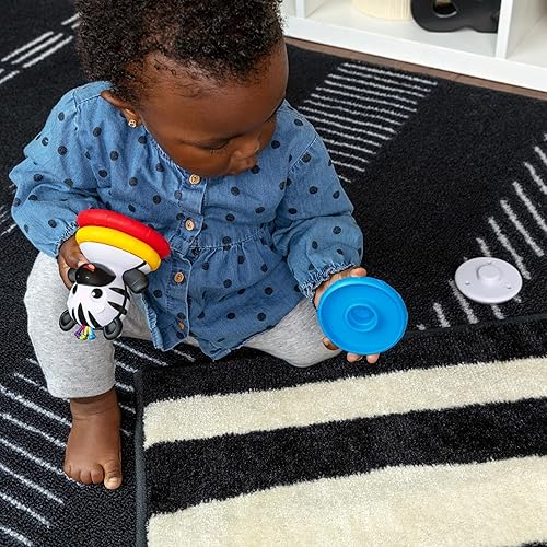 Miniatura 7 de Baby Einstein Stack & Wobble Zen - Juguete mordedor sin BPA para el aprendizaje de causa y efecto, bebés a partir de 3 meses