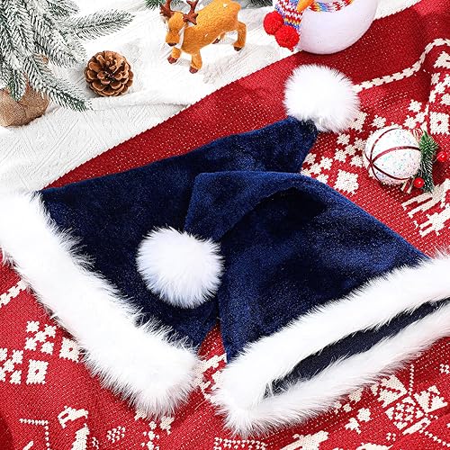 Miniatura 4 de Paquete de 12 sombreros de Papá Noel de felpa para regalos de fiesta de Navidad para mujeres, hombres y adultos