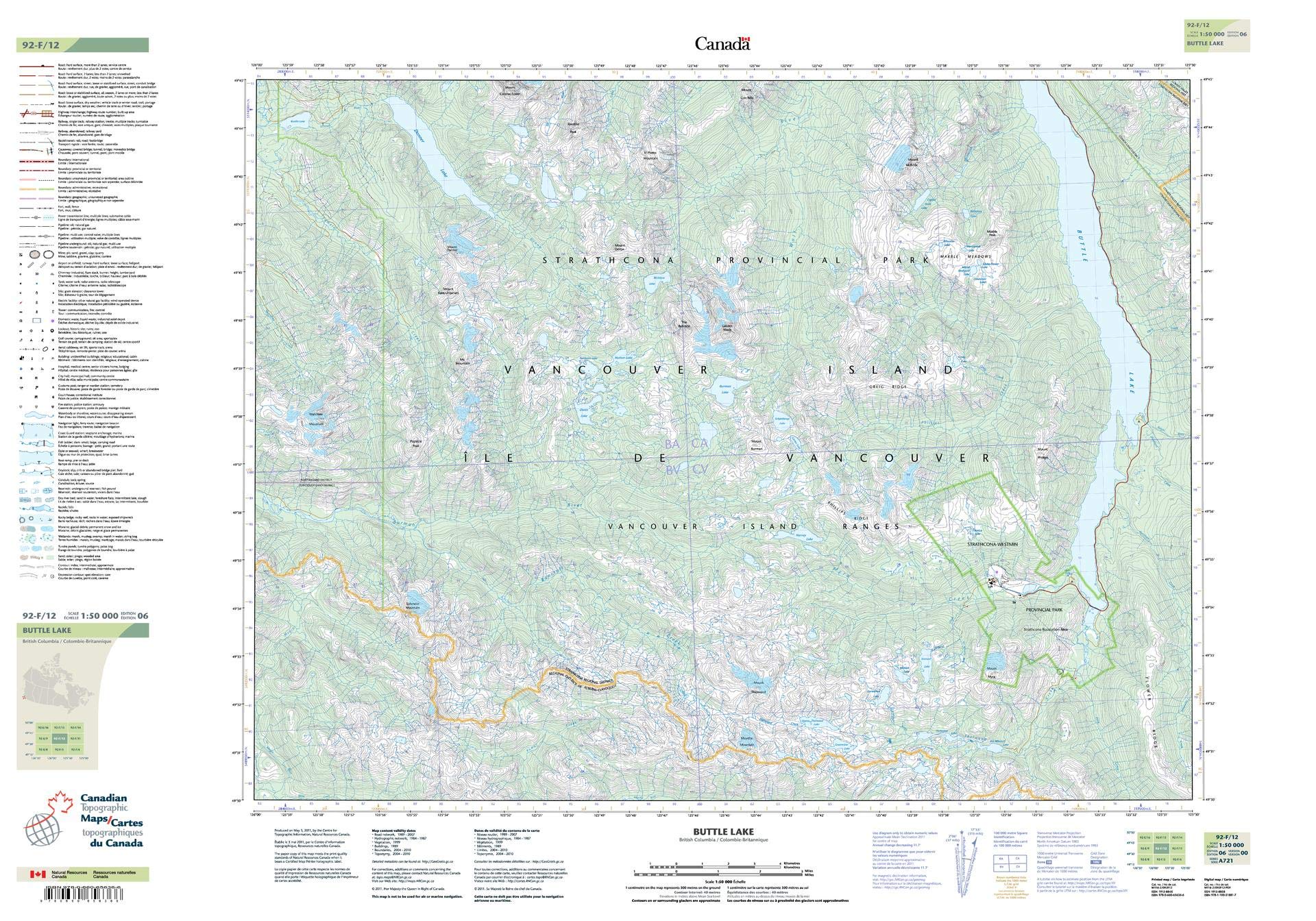 Laminated Wall Map Canada British Columbia Wall Map – 28” X 40 ...