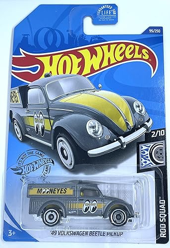 Hot Wheels - Pastilla Volkswagen Beetle '49 - Rod Squad 2/10 [Gris] #95/250 Mooneyes