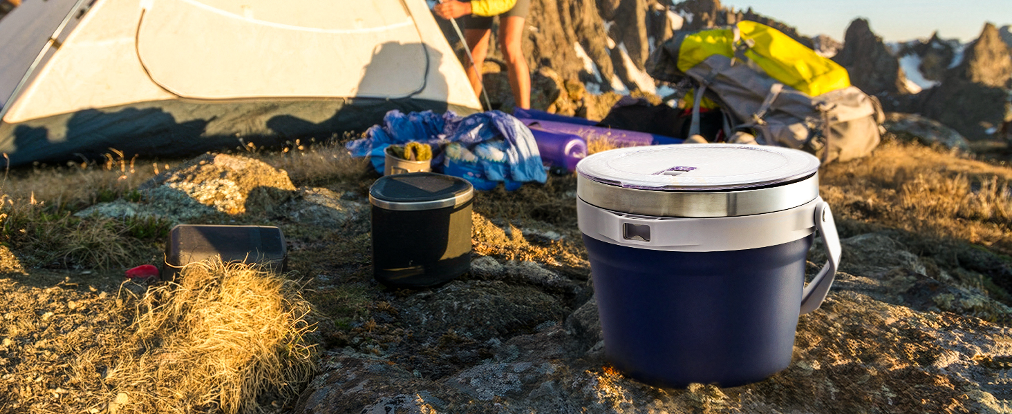 Amazon.com: COKTIK 7L Insulated Ice Bucket with Lid，Double Wall