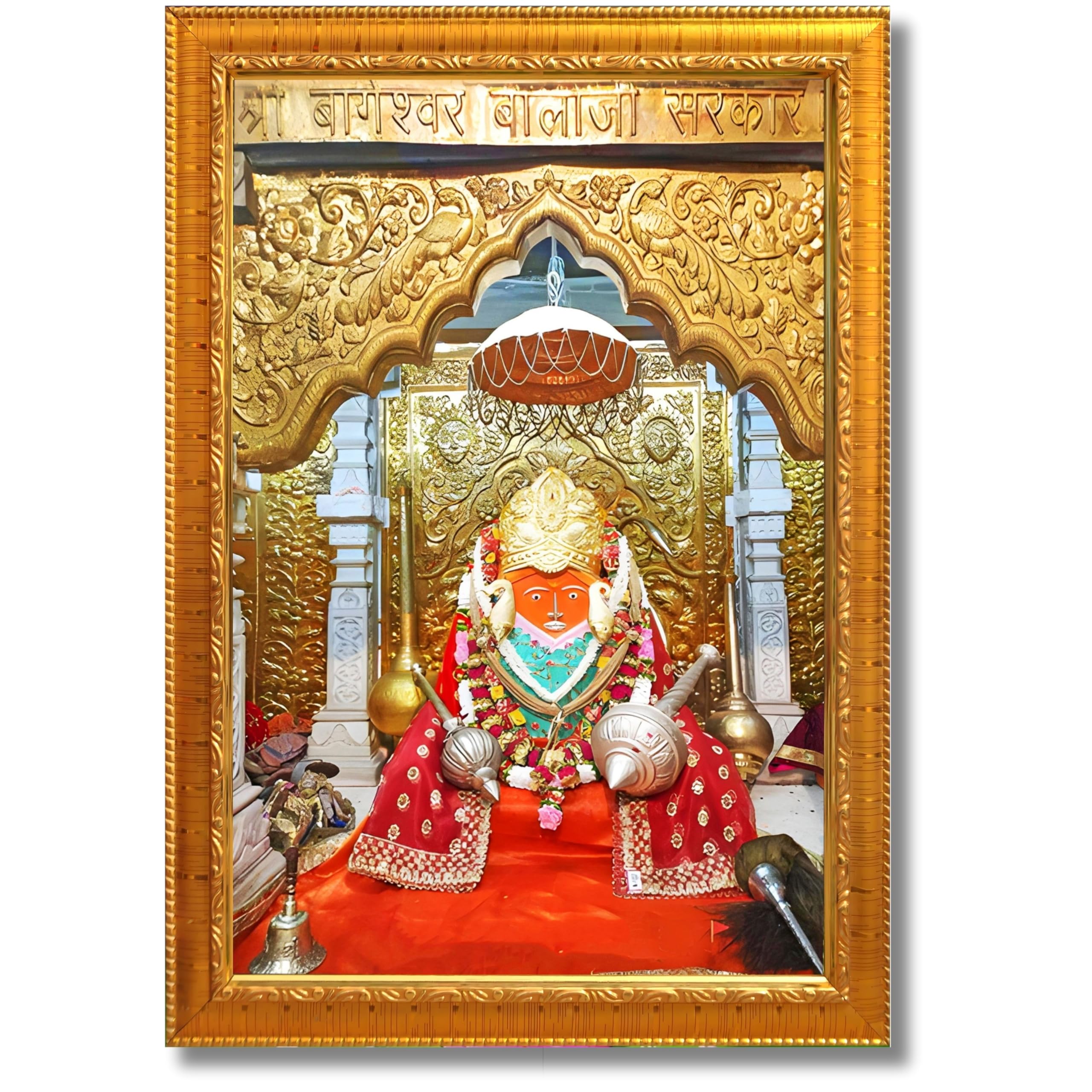 CRAFT QUEST Bageshwar Dham Balaji Rectangular Photo Frame Wall Mount (6 X 8 Inches, Small Size photo Religious Frame with Acrylic glass), Multicolor-image-27