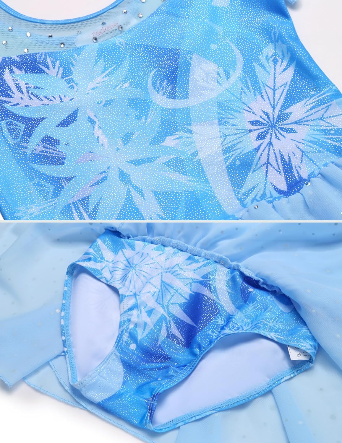 Zaclotre Girls Ballet Leotards Ruffle Sleeve Sparkle Dance Leotard Toddler Ballerina Dress Outfits - Image 7