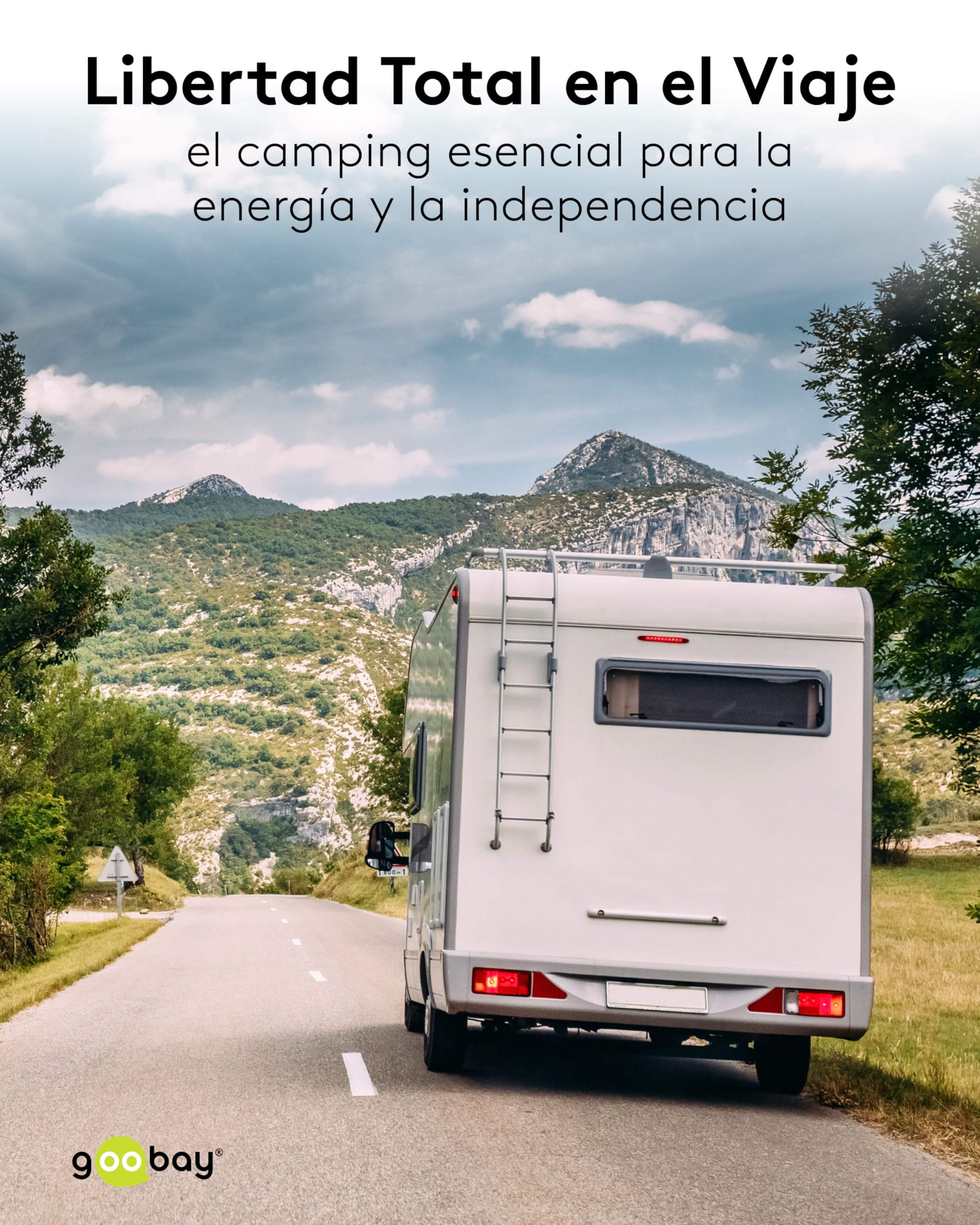 goobay Cable Adaptador CEE para Caravana, 5m, Enchufe con Contacto de protección a Toma CEE con Tapa de Cierre, IP44, Cable de Camping, autocarava y Caravana, 76219