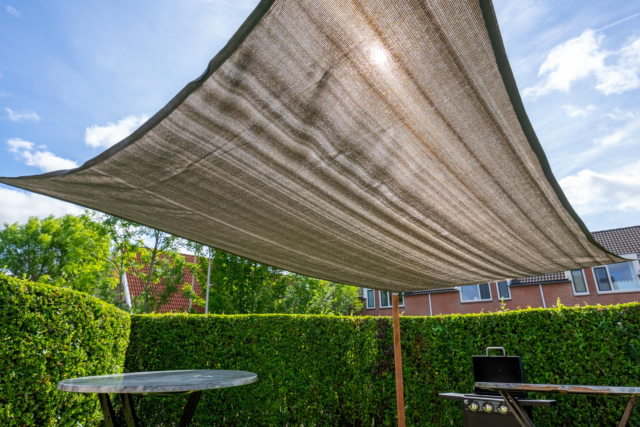 Wovar Voile d'ombrage rectangulaire 3x4 m - 320gr/m2- Anthracite - par pièce