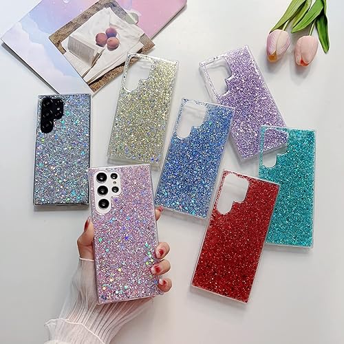 Miniatura 2 de LXXZBC Funda para Samsung Galaxy A32 5G a la moda para mujeres y niñas, diseño con purpurina brillante, delgada, bonita, brillante, elegante, suave,
