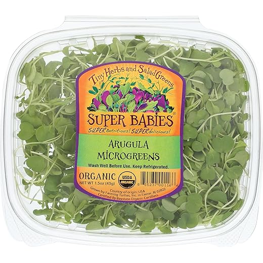 FARMING TURTLES INC Organic Microgreens Arugula, 1.5 OZ