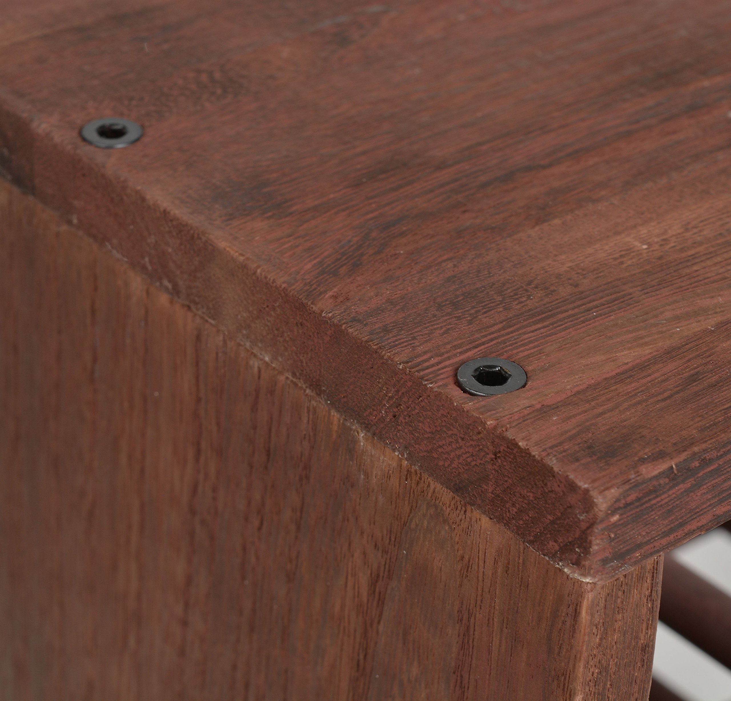 scaffalatura cubica per bottiglie di vino, impilabile, colore: marrone scuro, Legno, Dunkelbraun, Weinregal 3er