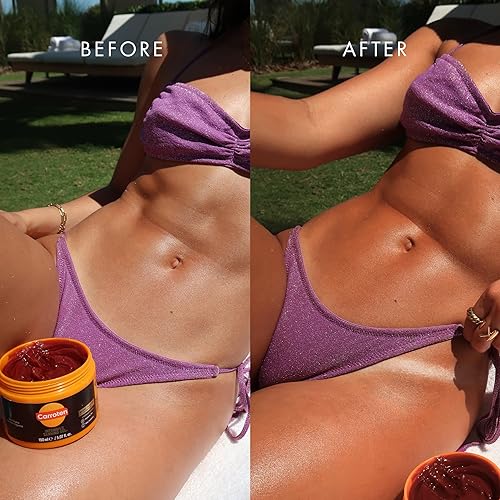 Miniatura 11 de Carroten Gold Shimmer Gel de bronceado Acelerador de bronceado para interiores y exteriores No graso, resistente al agua con aceite de zanahoria