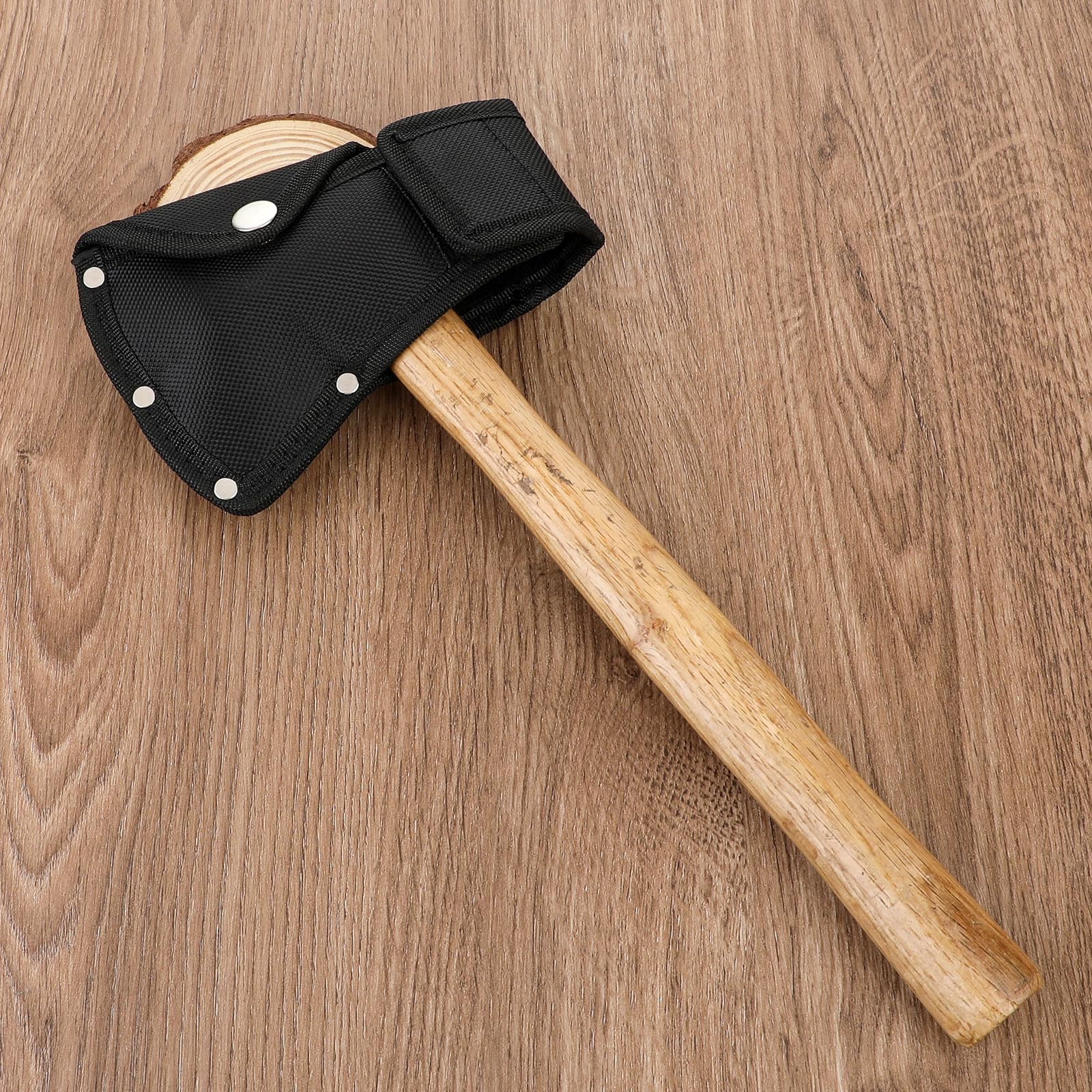 Molain Hatchet Sheath, Hatchet Head Sheath, Axe Head Cover for 1-1/4lb Axe, Double Snap Hatchet Blade Protector Hatchet Cover, Hatchet Edge Protector for Outdoor Work Axe Jacket