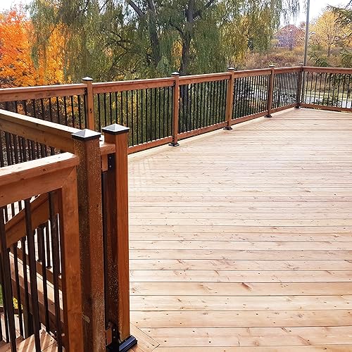 Miniatura 2 de Nuvo Iron PCCA4B Adaptador de cuello de poste de 4 pulgadas, tapa negra, 1 unidad (paquete de 2)