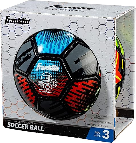 Miniatura 9 de Franklin Sports Balones de fútbol Mystic  Juegos de pelotas de fútbol y bomba de aire  Pelotas de fútbol de varios tamaños  Funda suave  Perfecto