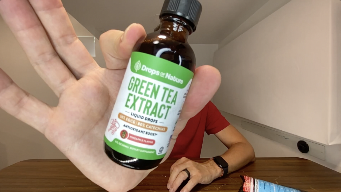 TASTE TEST Drops of Nature Green Tea Extract EGCG Liquid Drop