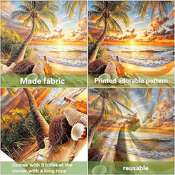 Amazon.com: Seaside Sunset Garage Door Decoration, Summer