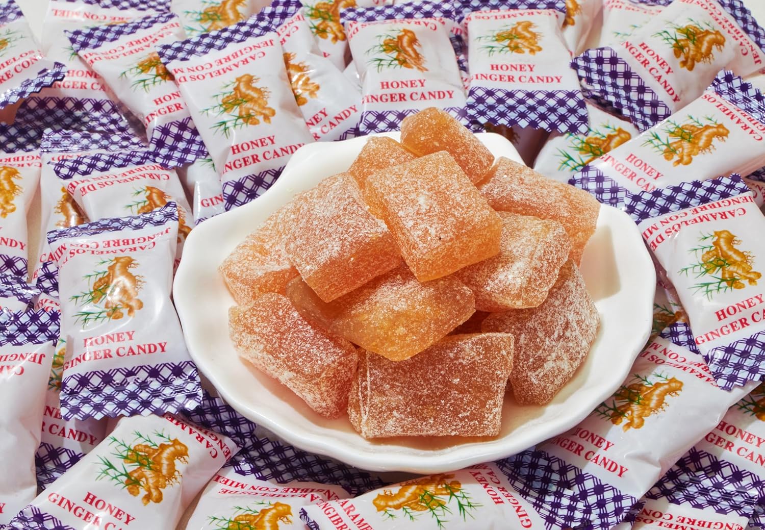 GT Honey Ginger Candy, 4 Ounce Bag, 6-Pack