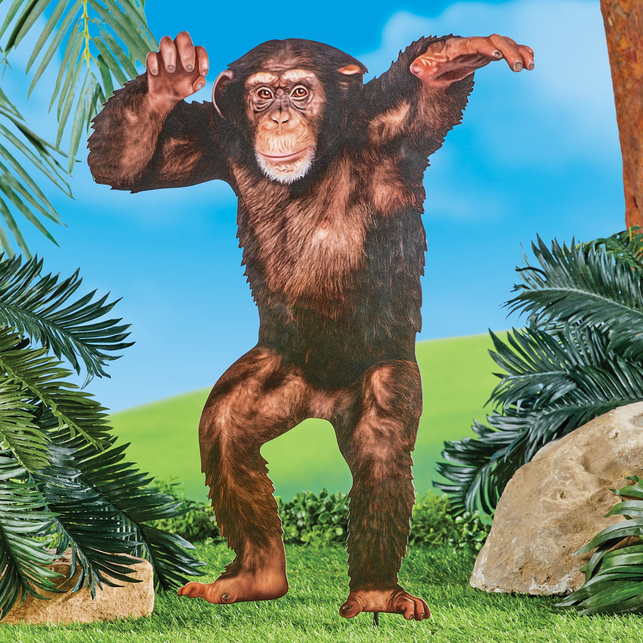Amazon.com: Collections Etc Realistic Standing Chimp Outdoor