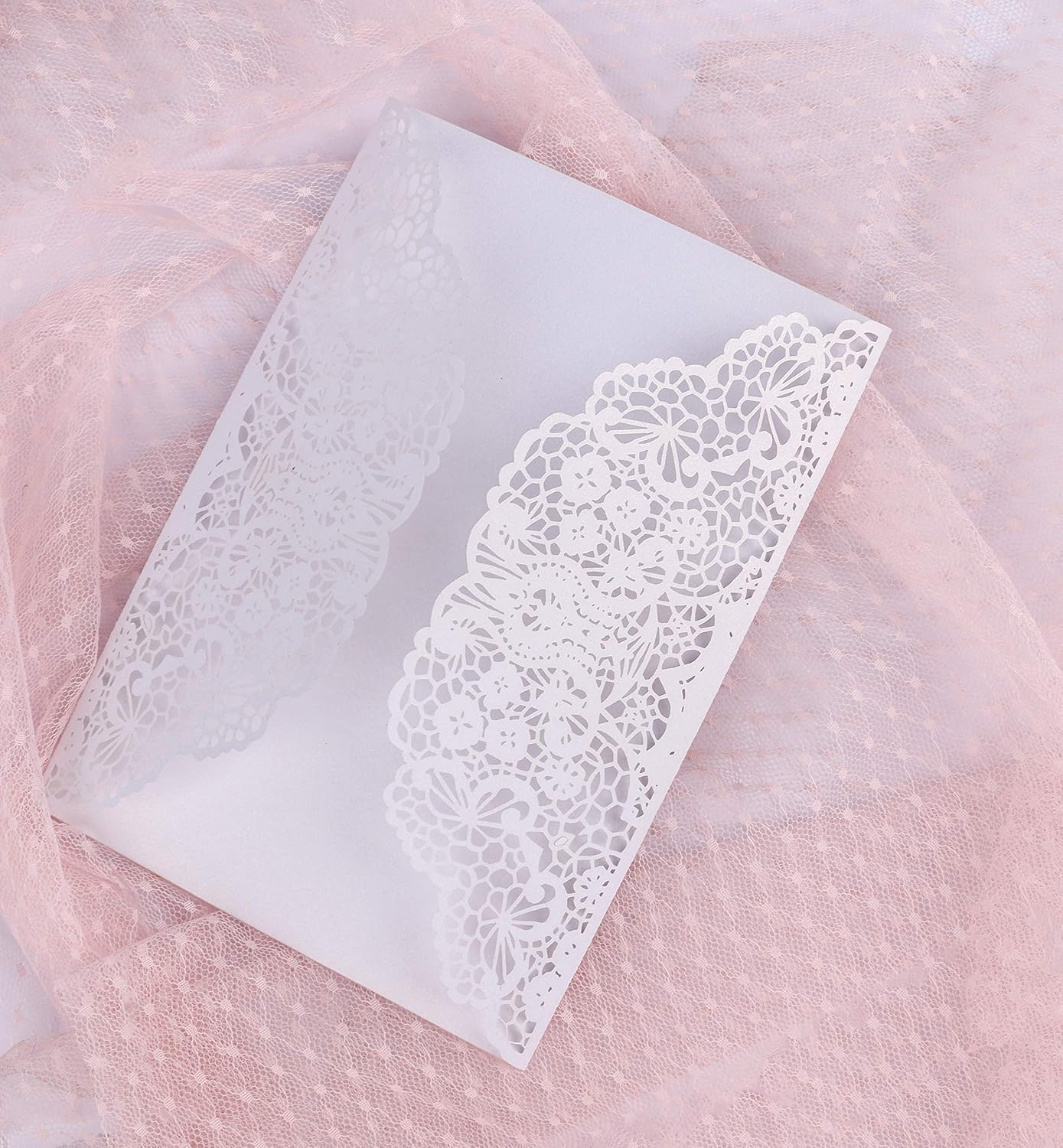 driew Laser Cut Invitations for Wedding with Envelopes Pack of 20