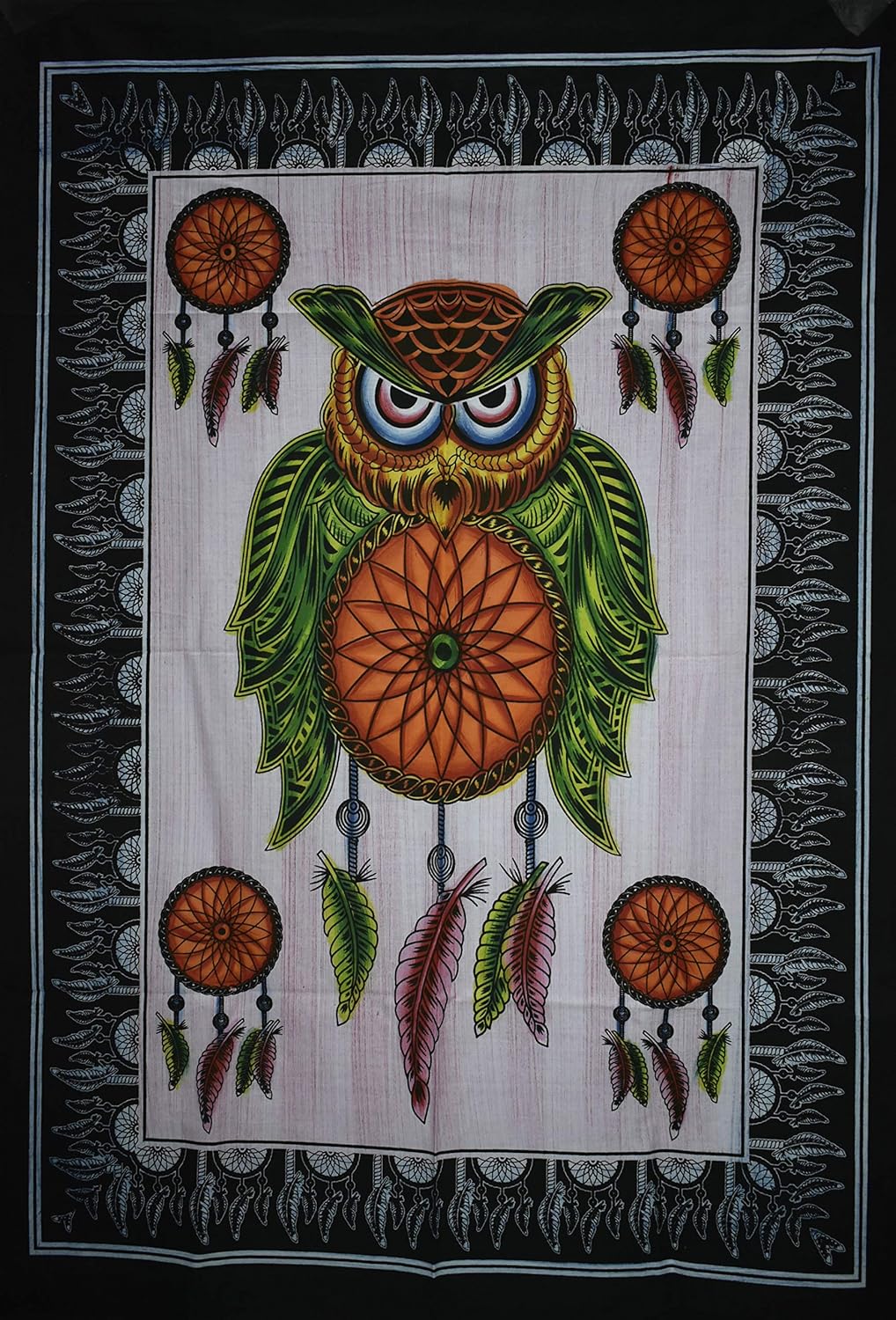 Unique Design Owl Dream Catcher Psychedelic Boho Home Decor Wall Hanging Posters (5)