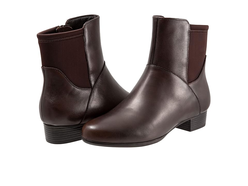 Trotters Magnolia (Dark Brown) Women's Shoes INTERNATIONAL SHIPPING