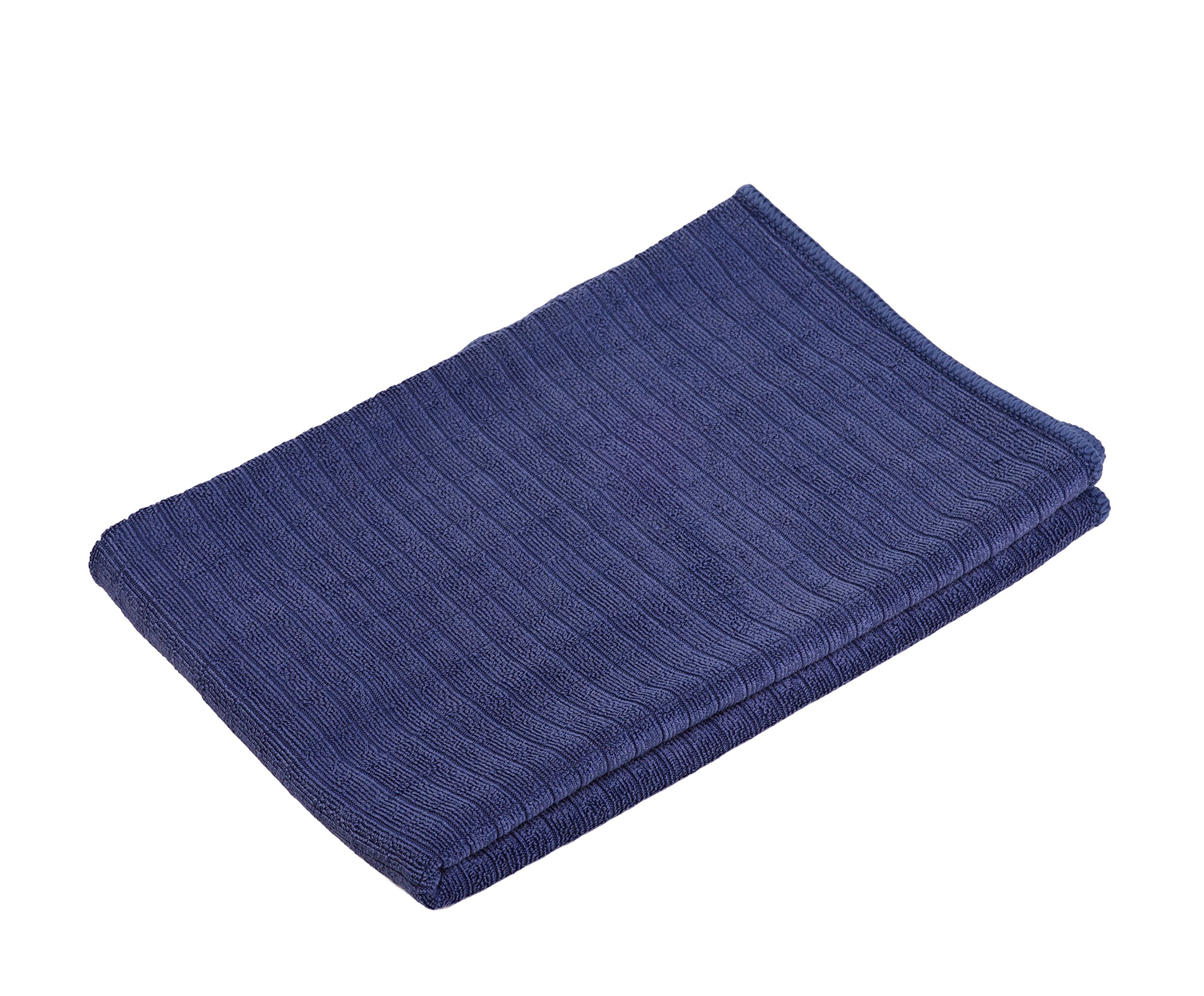 Gözze - Set of 3 Tea Towels, Microfibre, 50 x 70 cm - Royal Blue