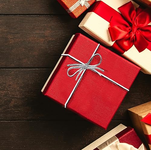 Miniatura 6 de K-Kraft Bucles elásticos de 16 pulgadas para manualidades y fácil envoltura de regalos, 100 unidades (plateado metálico)