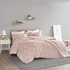 Intelligent Design Malea Soft Shaggy Faux Fur Cozy Comforter Set Modern All Season Down Alternative Bedding with Matching Sham