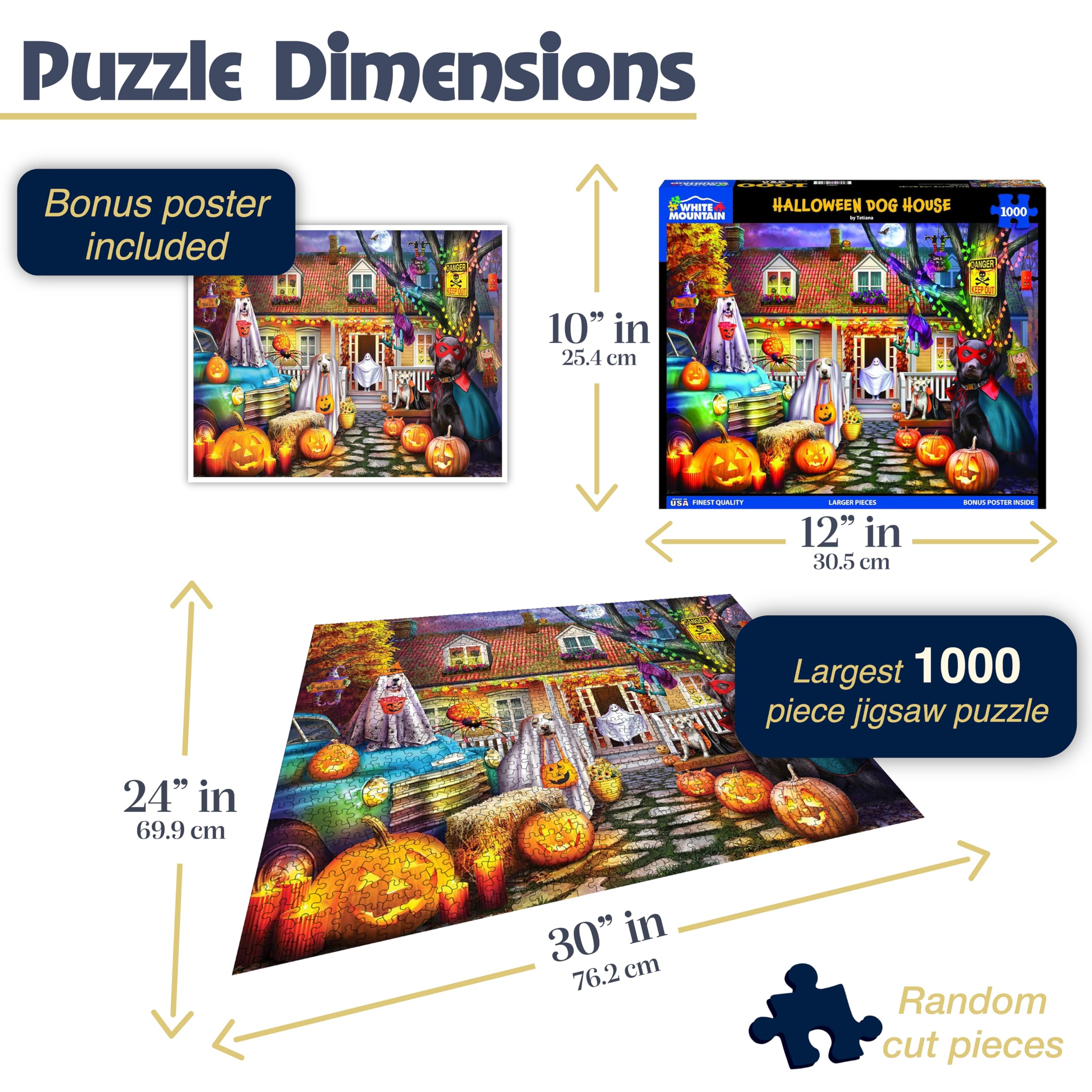 White Mountain 1000 Piece Halloween Puzzle -2