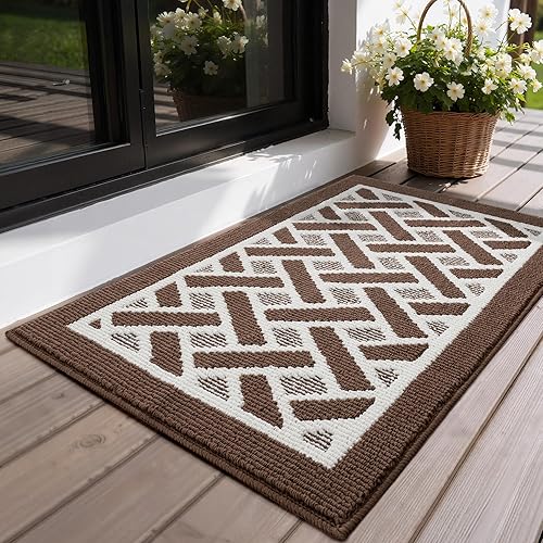 Miniatura 271 de GRANNY SAYS Felpudo para interiores, 32 x 48 pulgadas, antideslizante, tapete grande para puerta, tapete de bienvenida para exteriores, lavable