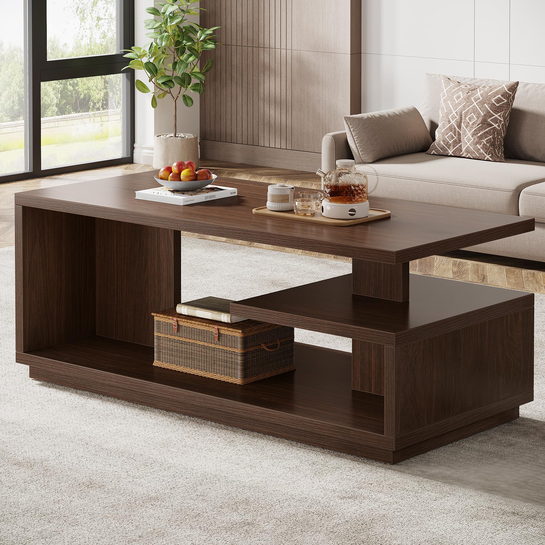 DH TEA TABLE WITH SHELF L ダークブラウン DH TEA TABLE WITH SHELF | Original Furniture,Table, Desk
