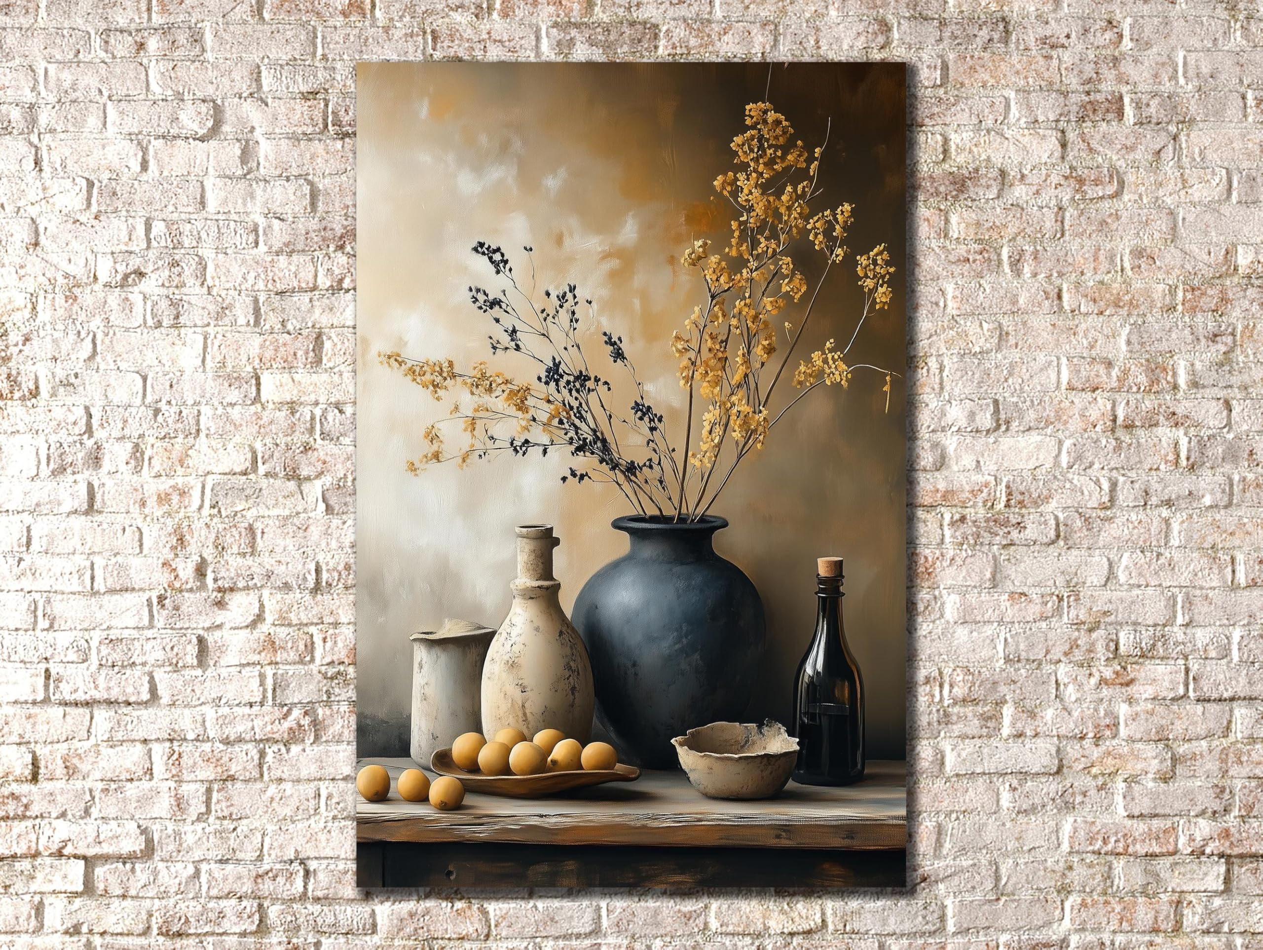 Toile impression nature morte vintage 70x110 d'art moderne