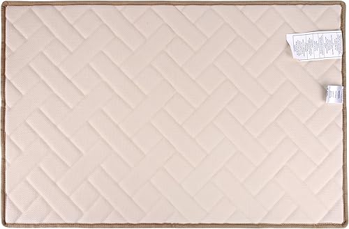 Miniatura 5 de Alfombra decorativa de espuma viscoelástica en espiga - Beige 21 * 34