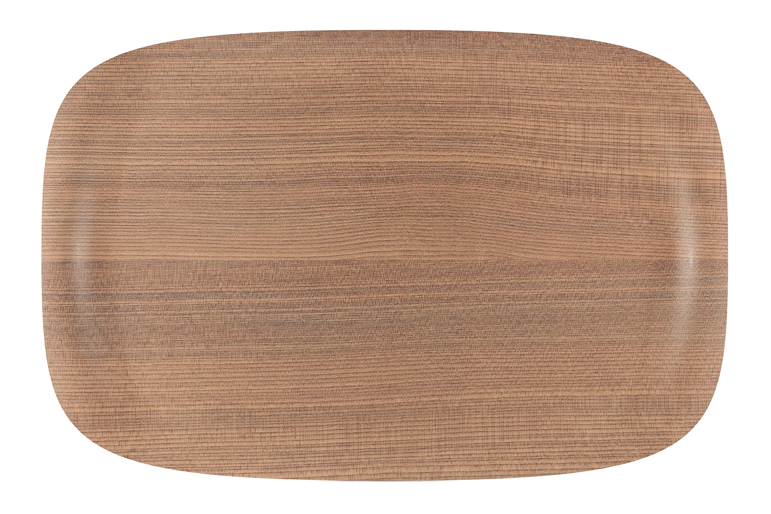 Roltex Small Earth Wave Art Serving Tray 32x21cm Wood Effect Sustainable Materials (Warm Wood)