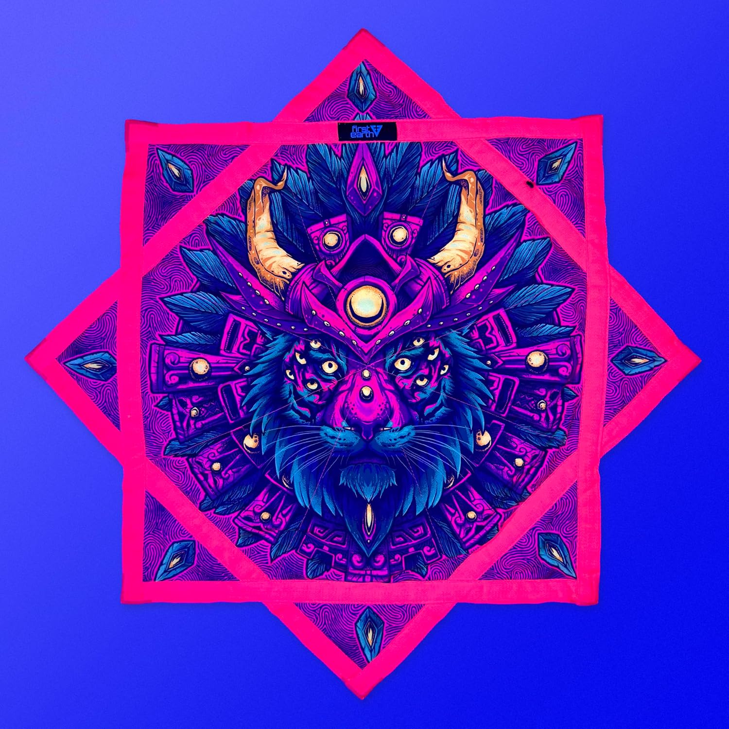 First Earth Flow Star - Dapo Star - Flow Toy (PsyTiger (UV), 24" - Small)