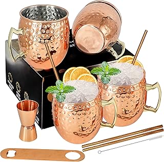 10 Irresistible Christmas Cocktail Recipes That Will Spark Holiday Cheer! 157 Moscow Mule Copper Mug Set of 4 Copper Moscow Mule Mugs 18oz Plated Stai...