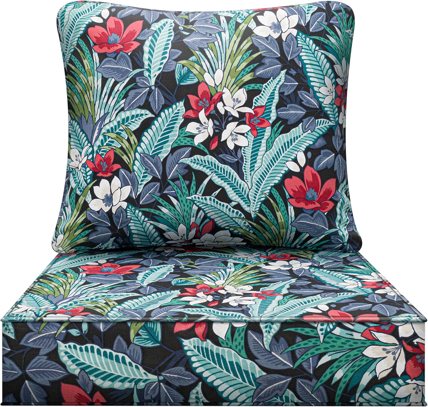 Art Leon Waterproof Outdoor Seat Cushion 24"x 24" 30D High Density Foam Patio Chair Cushions with Non-Slip Backing Patio Cushions for Patio Furniture Porch Swing Garden Bench Camping Stadium