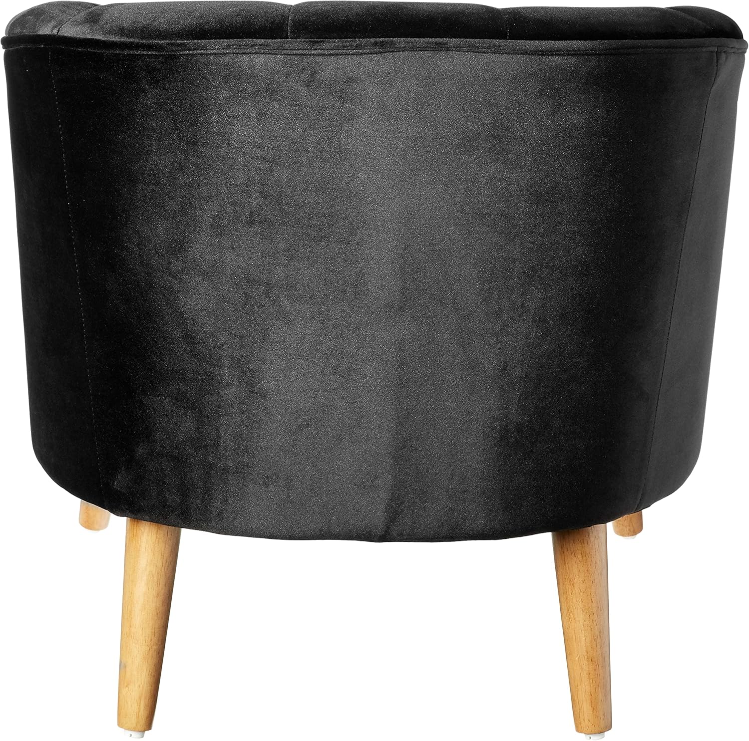 Christopher Knight Home Amaia Modern Velvet Club Chair, Black / Walnut