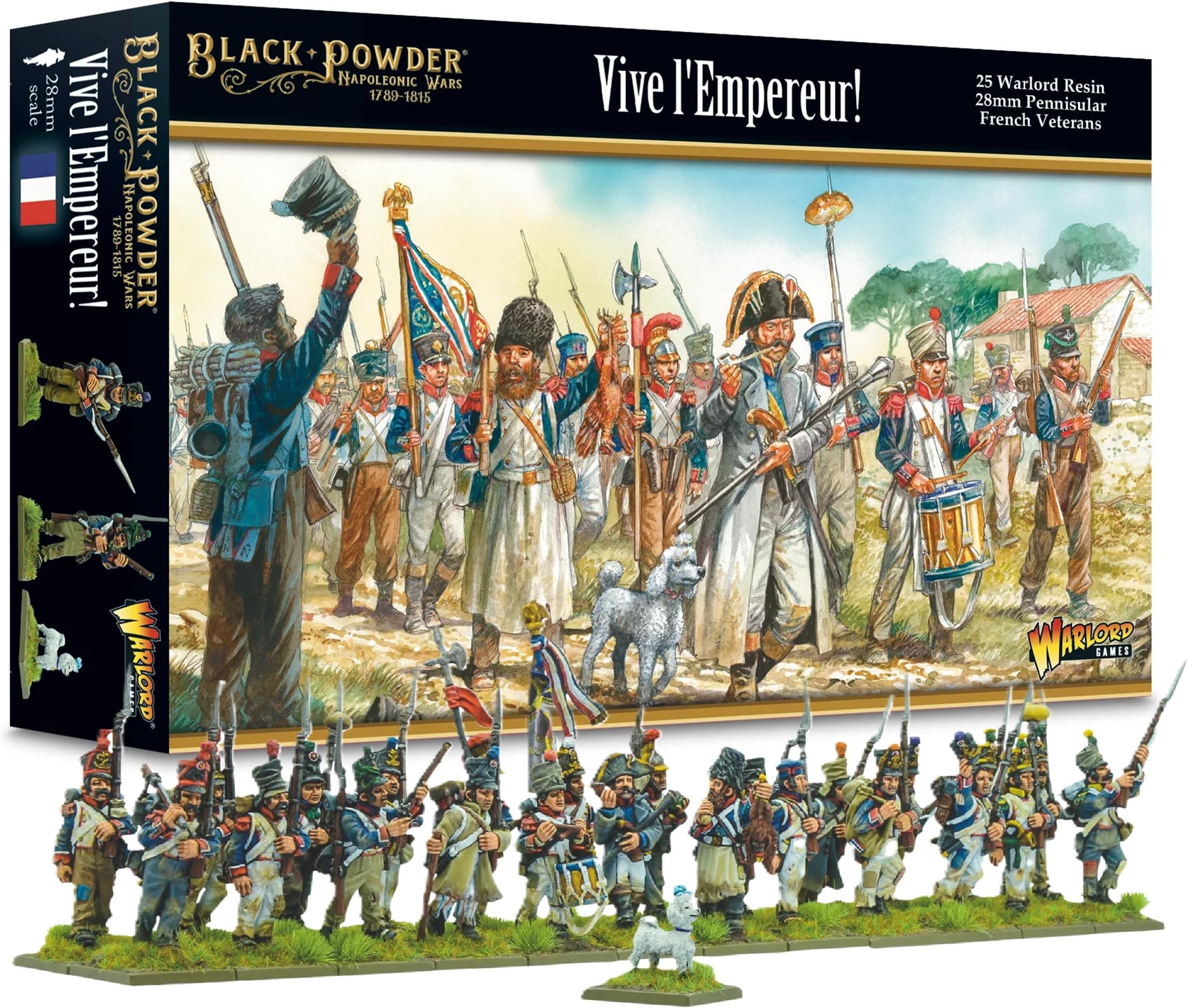 Warlord Games Vive L'Empereur! (French Peninsular Veterans) - 28mm Scale Miniatures for Black Powder Highly Detailed Napoleonic Era for Table-top Wargaming
